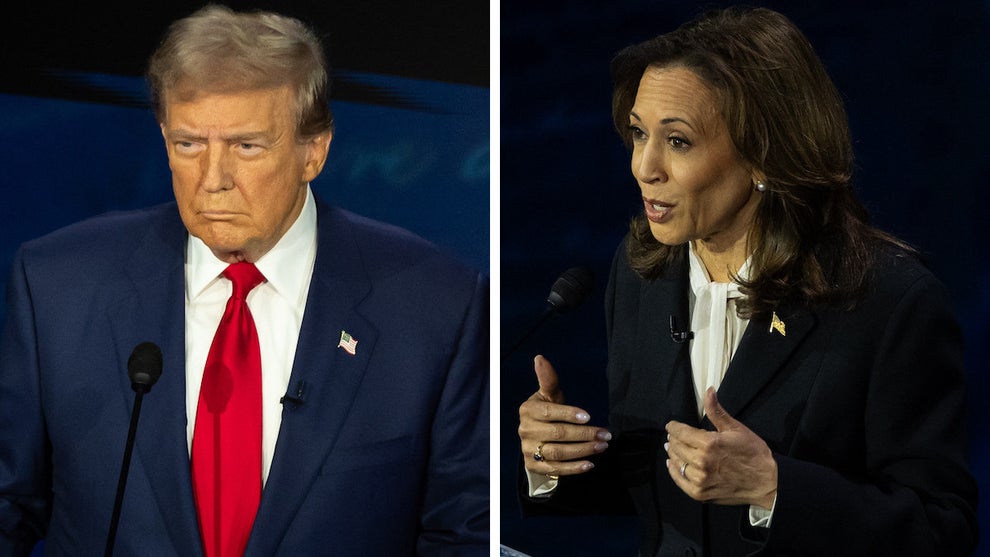 Donald Trump and Kamala Harris at ABC debate Sept. 10 (Credit: ABC News/Michael Le Brecht II)