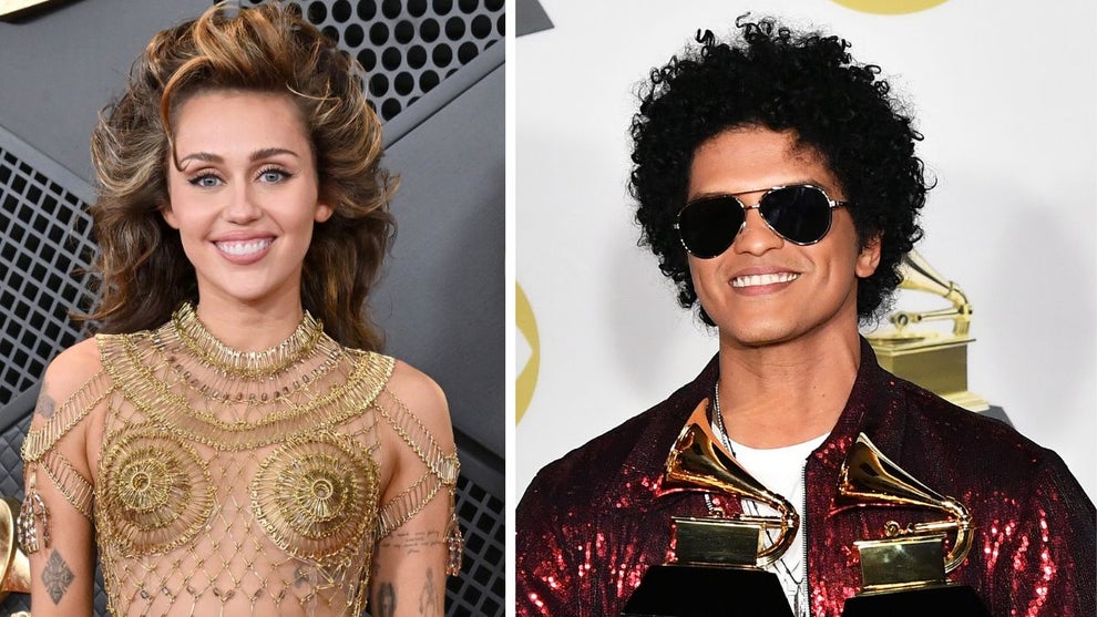 Bruno Mars Miley Cyrus (Getty Images)