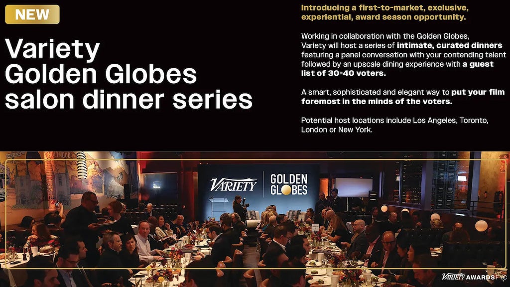 Variety Golden Globe dinner brochure