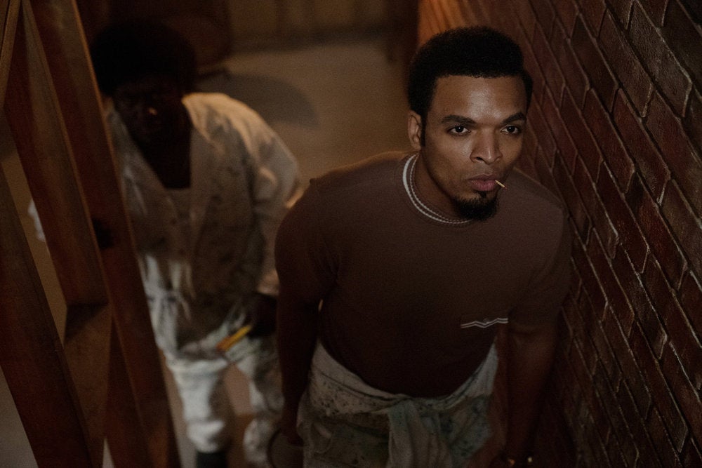 Myles Matthew-Bullock Be as Willie Black in "Fight Night: The Million Dollar Heist" (Credit: Eli Joshua Adé/Peacock)