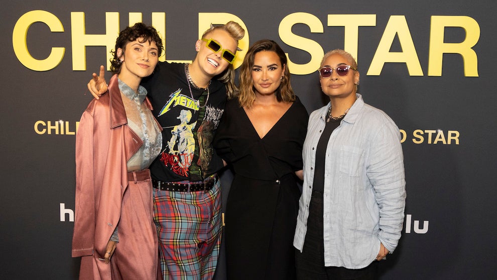 Alyson Stoner, JoJo Siwa, Demi Lovato and Raven-Symoné at Hulu's "Child Star" premiere (Disney/Frank Micelotta)