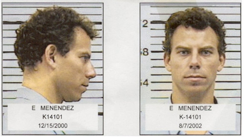 Erik Menendez mugshots from 2000 and 2002
