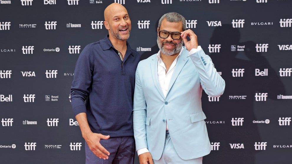 Keegan-Michael Key and Jordan Peele attend the "Wendell & Wild" Premiere during the 2022 Toronto International Film Festival at Princess of Wales Theatre on September 11, 2022 in Toronto, Ontario