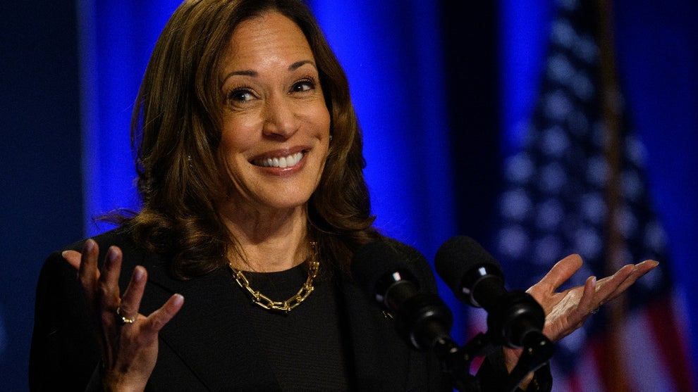 US Vice President and Democratic nominee for President Kamala Harris speaks at an event hosted by The Economic Club of Pittsburgh at Carnegie Mellon University on September 25, 2024 in Pittsburgh, Pennsylvania