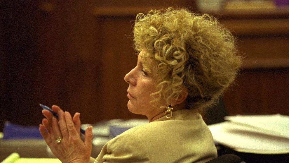 Leslie Abramson at the 1996 Menendez brothers trial in Los Angeles