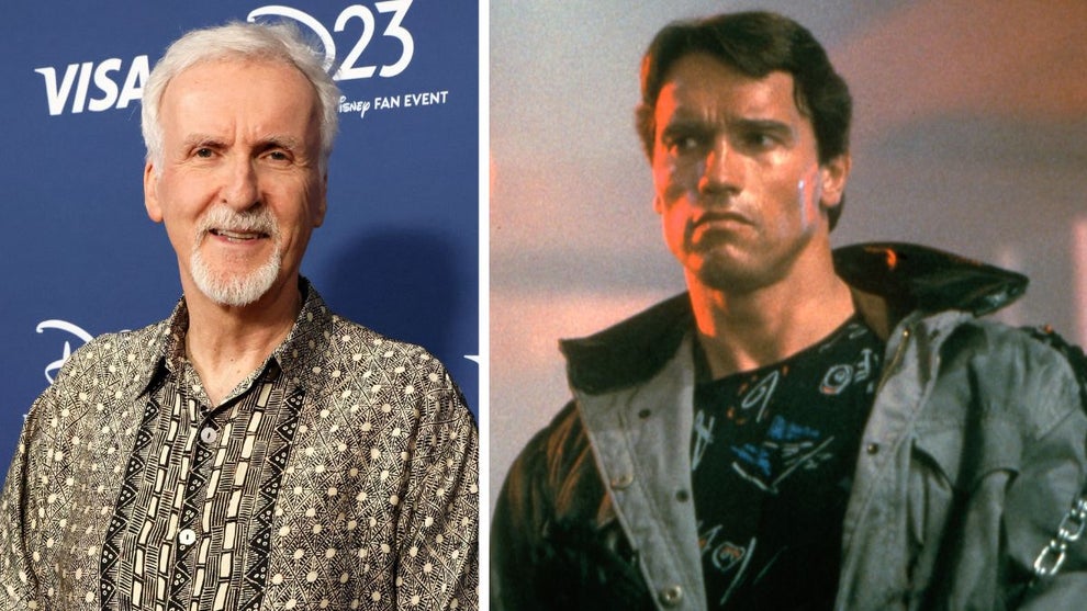 James Cameron, Arnold Schwarzenegger in "The Terminator" (Getty Images)