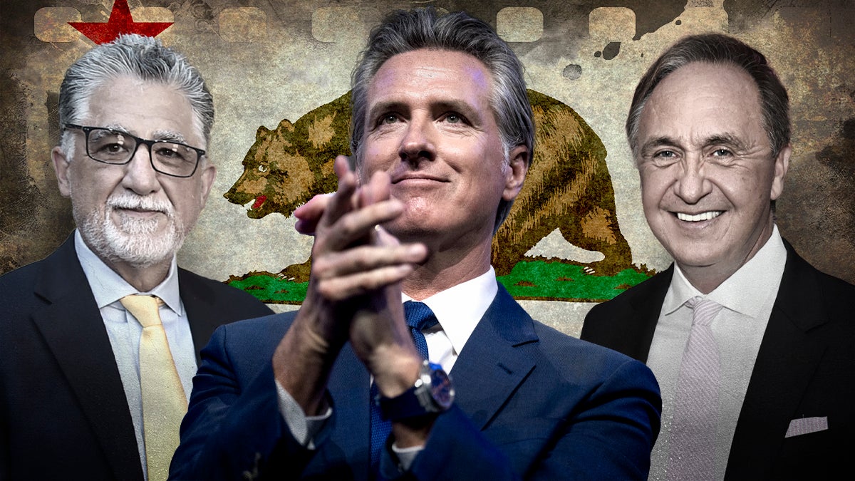 Anthony Portatino, Gavin Newsom and Rick Zbur