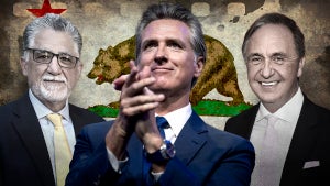 Anthony Portatino, Gavin Newsom and Rick Zbur