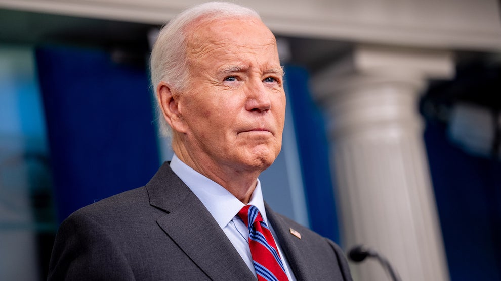 Joe Biden appears during an Oct. 4 news conference (Andrew Harnik/Getty Images)