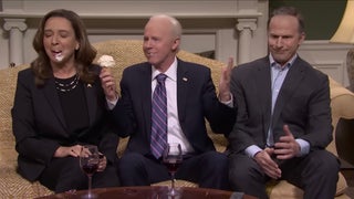 Maya Rudolph Getting a ‘Big Gob’ of Ice Cream Shoved in Her Face on ‘SNL’ Was Improvised, Dana Carvey Says | Video