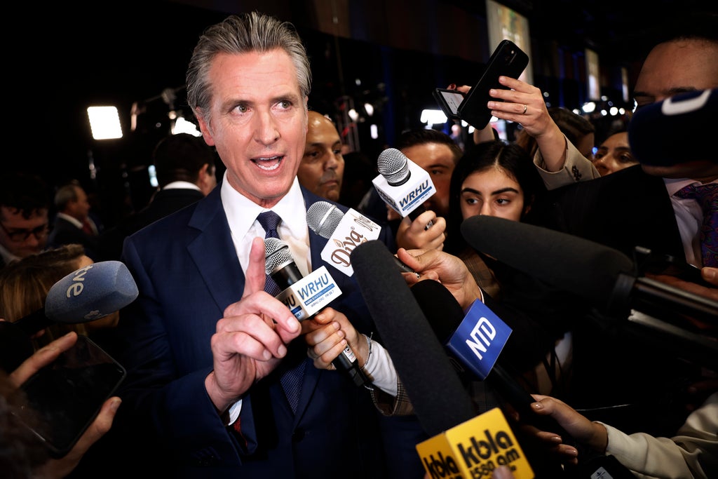 California Governor Gavin Newsom 