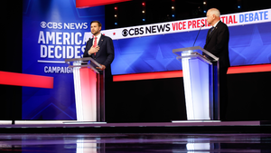 JD Vance and Tim Walz at the 2024 VP Debate
