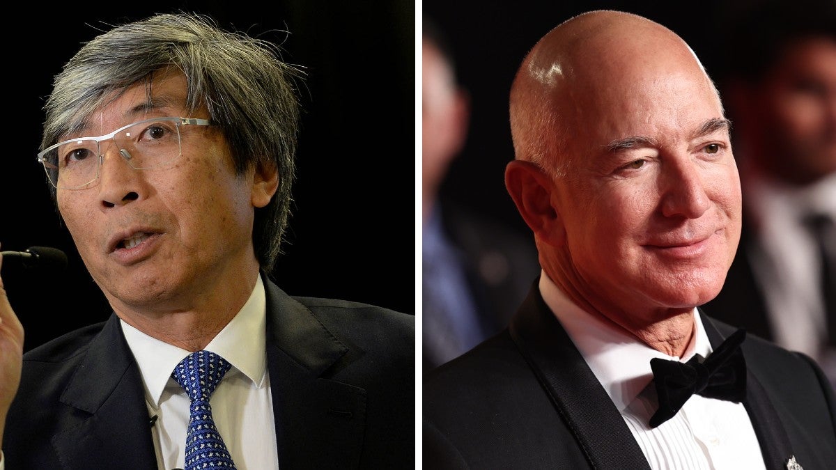 Patrick Soon-Shiong and Jeff Bezos