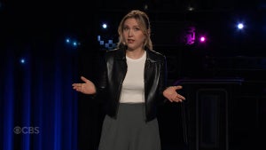 Taylor Tomlinson on "After Midnight." (Credit: CBS)