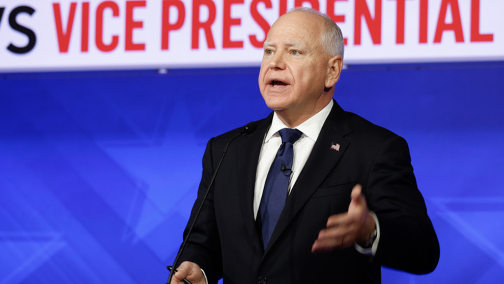 Tim Walz at the 2024 VP Debate