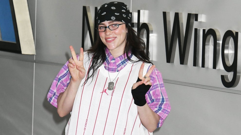 Billie Eilish is seen upon arrival at Narita International airport on June 19, 2024 in Narita, Japan