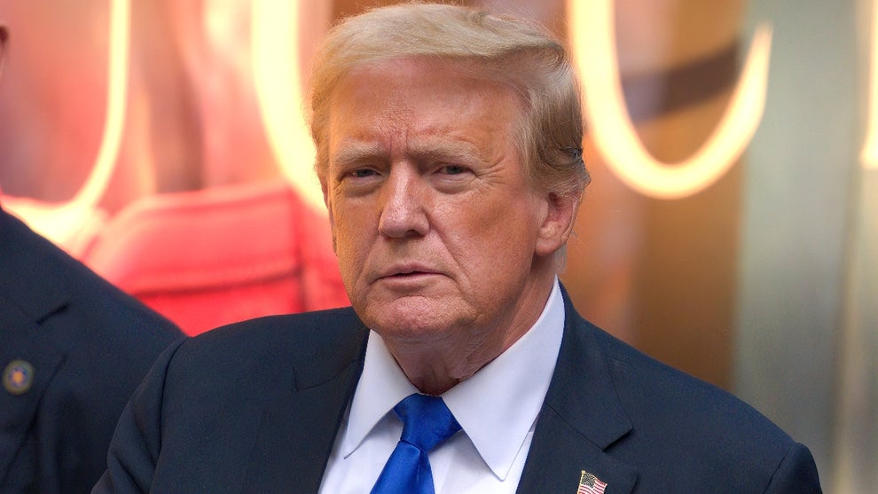 Former U.S. President Donald Trump arrives to Trump Tower on May 30, 2024 in New York City