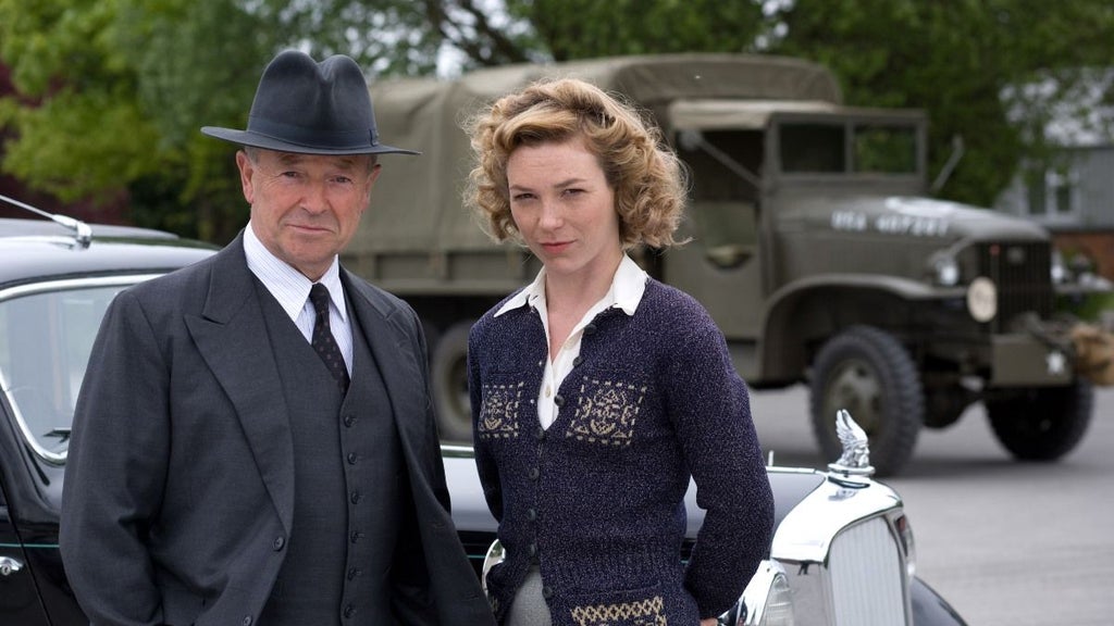 MIchael Kitchen and Honeysuckle Weeks in "Foyle's War"