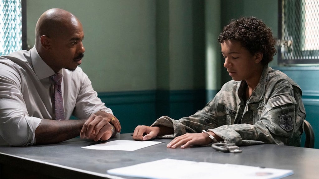 Mehcad Brooks in "Report Card" episode of "Law & Order"