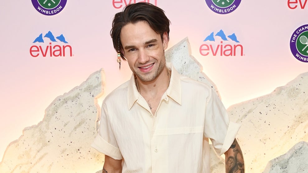 Liam Payne poses in the evian VIP Suite At Wimbledon 2023 on July 12, 2023 in London, England