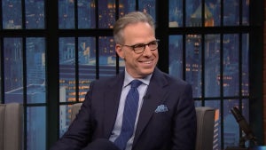Jake Tapper on "Late Night With Seth Meyers" (NBC)