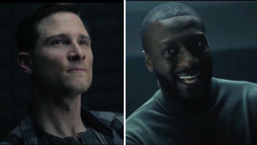 Jeremy Walmsley and Aldis Hodge in "Cross" (Prime Video)