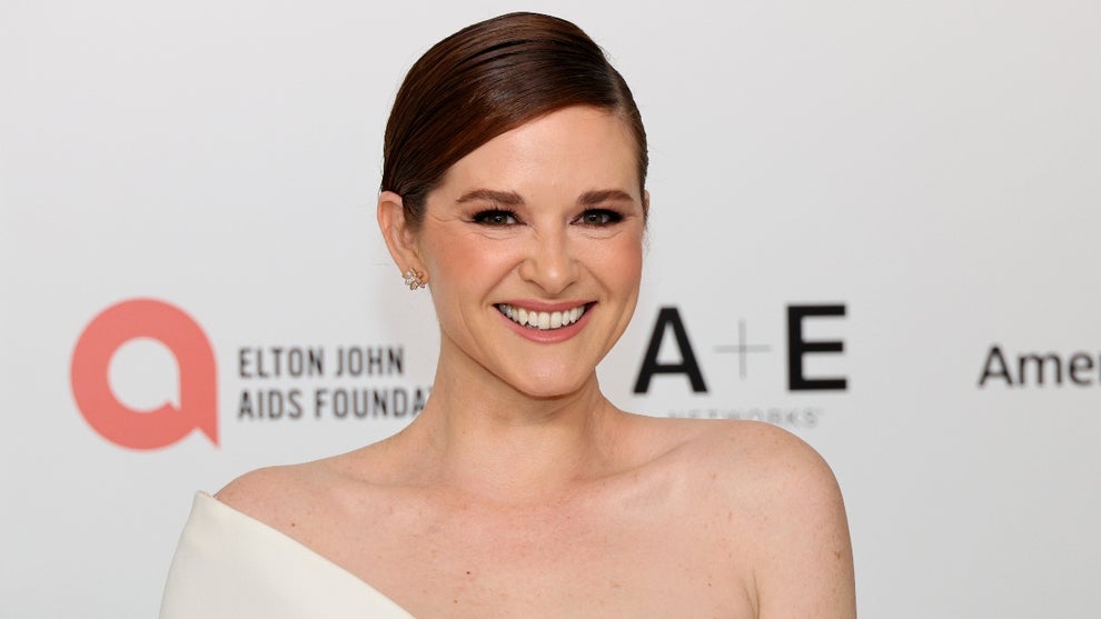 Sarah Drew attends the Elton John AIDS Foundation's 32nd Annual Academy Awards Viewing Party on March 10, 2024 in West Hollywood, California