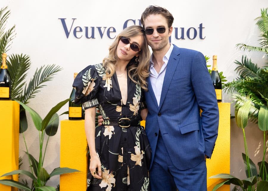 Robert Pattinson and Suki Waterhouse attend the Veuve Clicquot Polo Classic