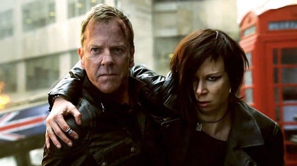 Kiefer Sutherland and Mary Lynn Rajskub in "24"