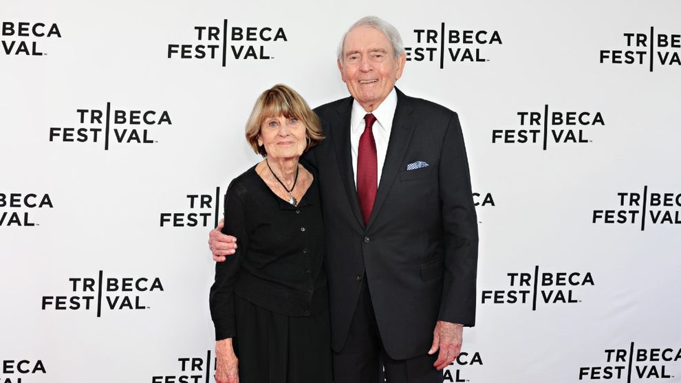 Dan Rather and wife Jean Rather in 2023