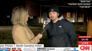 Man Tells CNN He Voted for Kamala Harris So His Girlfriend Wouldn’t Break Up With Him | Video