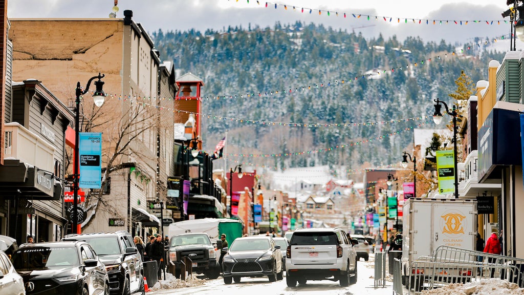A general view of main street Park City during the 2024 Sundance Film Festival in Park City, Utah. (Credit: Matt Winkelmeyer/Getty Images)