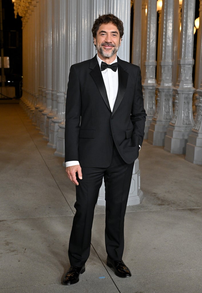 Javier Bardem arrives at the 2024 LACMA Art+Film Gala at Los Angeles County Museum of Art