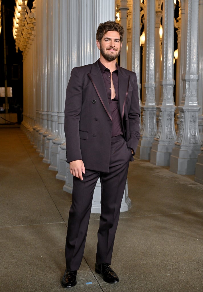 Andrew Garfield arrives at the 2024 LACMA Art+Film Gala at Los Angeles County Museum of Art