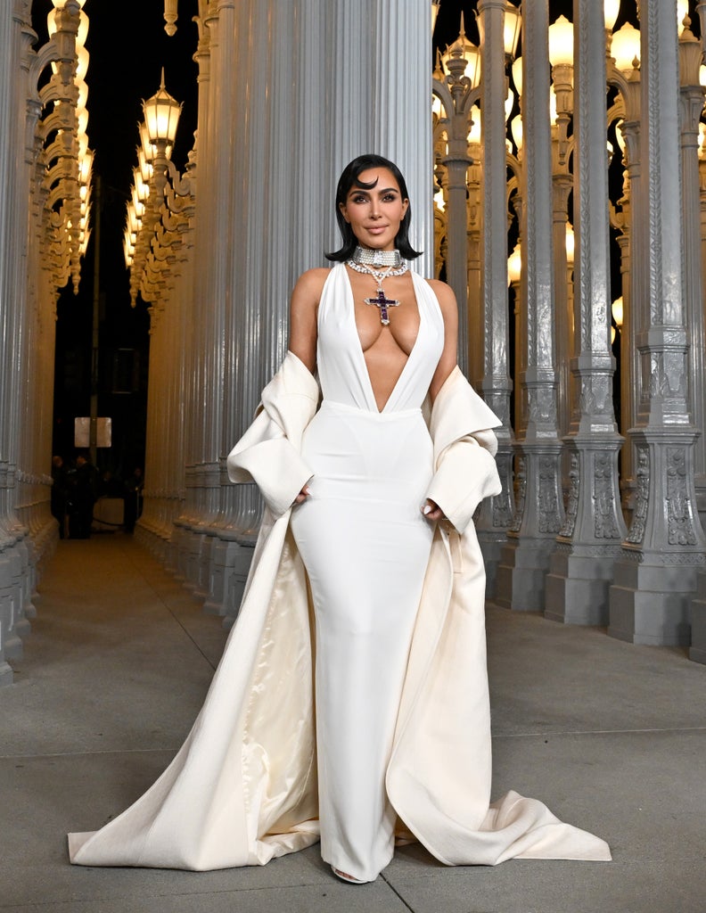 Kim Kardashian arrives at the 2024 LACMA Art+Film Gala at Los Angeles County Museum of Art
