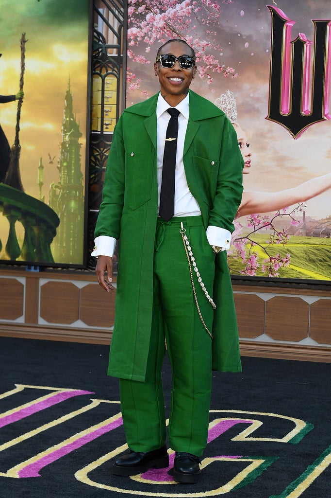 US actress and producer Lena Waithe attends the Los Angeles premiere of Universal Pictures' "Wicked" at the Dorothy Chandler Pavillon, in Los Angeles, November 9, 2024. (Photo by VALERIE MACON / AFP) (Photo by VALERIE MACON/AFP via Getty Images)
