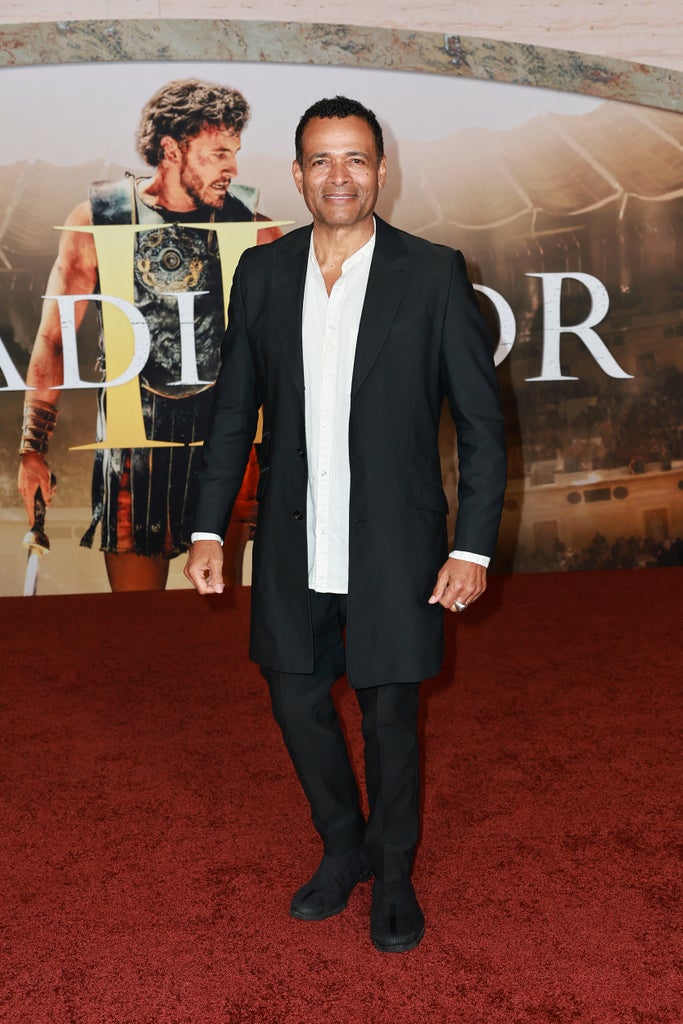 HOLLYWOOD, CALIFORNIA - NOVEMBER 18: Mario Van Peebles attends the Los Angeles premiere of Paramount Pictures' "Gladiator II" at TCL Chinese Theatre on November 18, 2024 in Hollywood, California. (Photo by Matt Winkelmeyer/Getty Images)