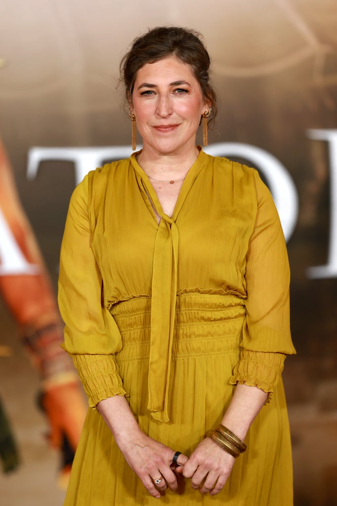 HOLLYWOOD, CALIFORNIA - NOVEMBER 18: Mayim Bialik attends the Los Angeles premiere of Paramount Pictures' "Gladiator II" at TCL Chinese Theatre on November 18, 2024 in Hollywood, California. (Photo by Matt Winkelmeyer/Getty Images)