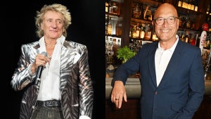 Left, Rod Stewart - Right, Gregg Wallace of UK MasterChef
