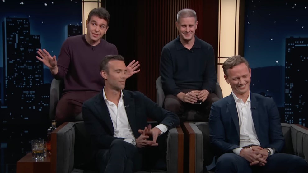 "Pod Save America" hosts on "Jimmy Kimmel Live" (Credit: ABC)