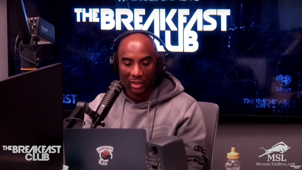 Charlamagne Tha God gives his thoughts on the election results during his Donkey of the Day segment on "The Breakfast Club" (Credit: The Breakfast Club)