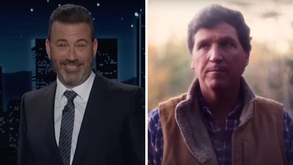 Jimmy Kimmel and Tucker Carlson