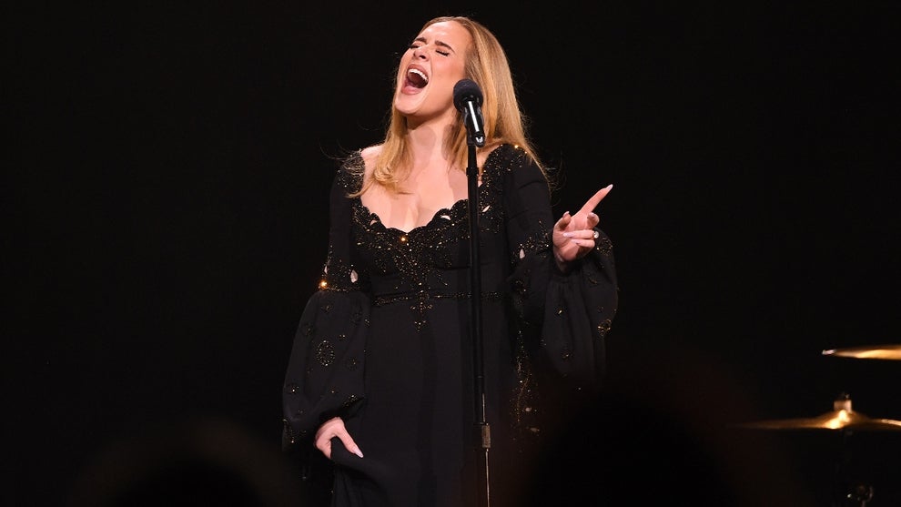 Adele performs during her final Las Vegas residency show "Weekends with Adele", at The Colosseum at Caesars Palace on November 23, 2024 in Las Vegas, Nevada