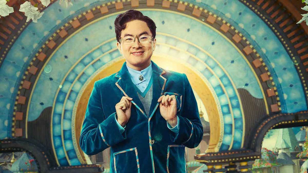 Bowen Yang as Pfannee in "Wicked" (Credit: Universal Pictures)