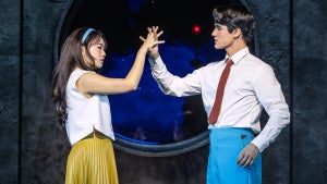 Helen J Shen, Darren Criss in "Maybe Happy Ending" (Matthew Murphy and Evan Zimmerman)