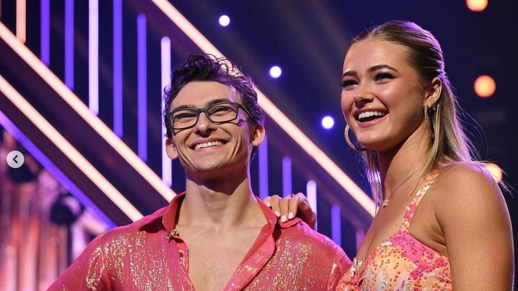 Stephen Nedoroscik and Rylee Arnold get their scores for their Cha-Cha on "Dancing With the Stars"