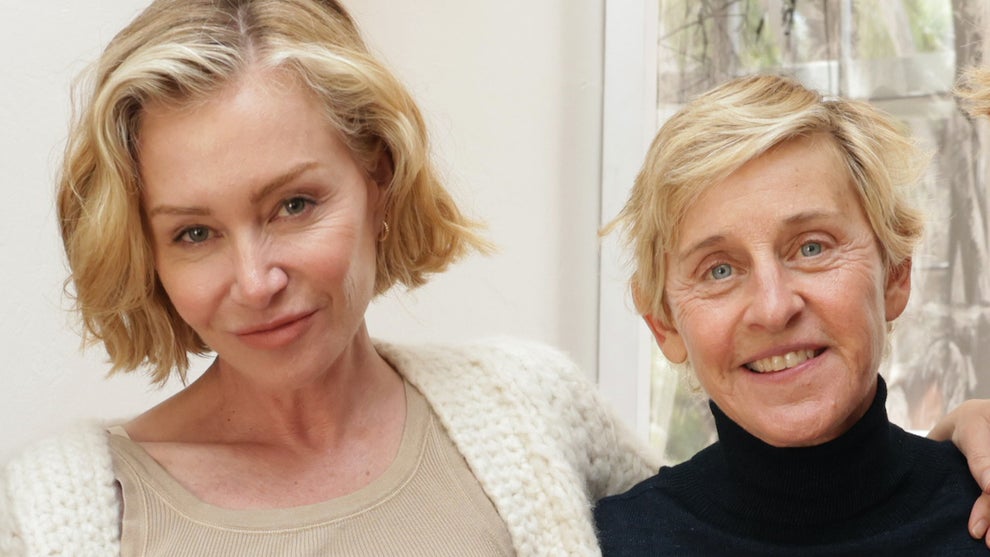 Portia de Rossi and Ellen Degeneres in Montecito