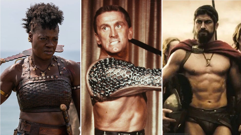Viola Davis in "Woman King," Kirk Douglas in "Spartacus," Gerard Butler in "300"