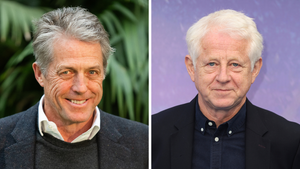 Hugh Grant and Richard Curtis collaborated on "Love Actually" and "Notting Hill" (Credit: Getty Images)