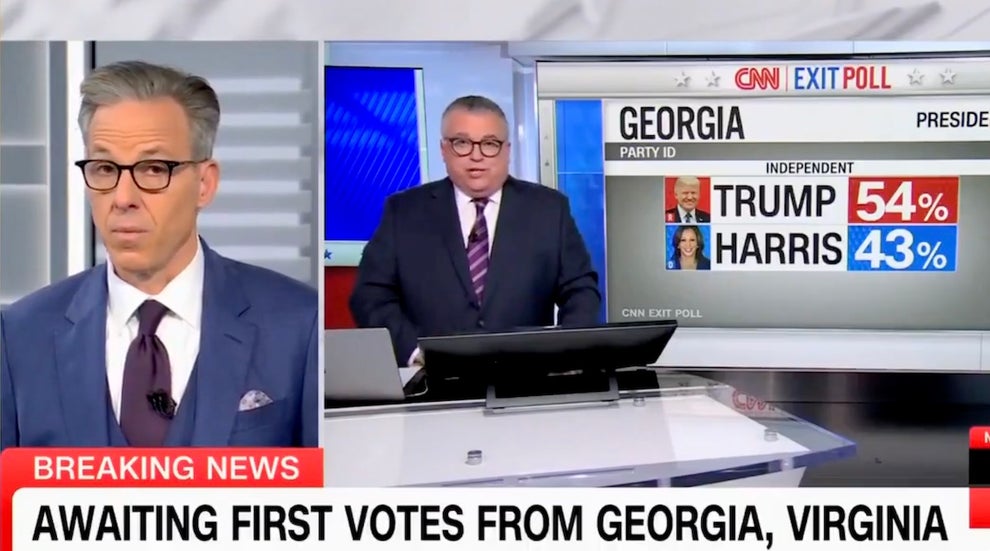 Jake Tapper is stunned by 20 point swing for Trump on Election Night